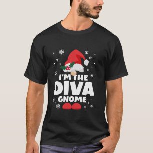 Funny Diva Gnome Family Matching Group Happy Chris T-Shirt