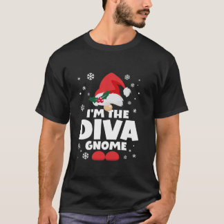 Funny Diva Gnome Family Matching Group Happy Chris T-Shirt