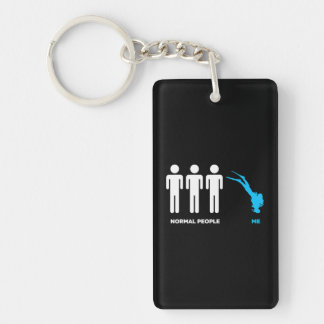 Funny Dive Scuba Diving Scuba Diver Key Ring