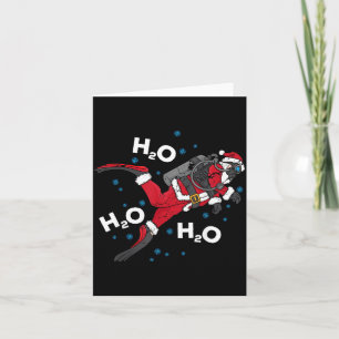 Funny Diving H2o Pun Scuba Gift Card