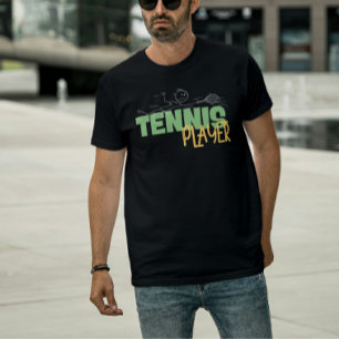 Funny Diving Tennis Player T-Shirt for Athletes