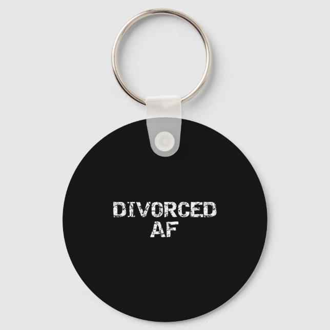 Funny Divorce Gag Gift For Men Happy Celebration D Key Ring (Front)
