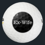 Funny Divorce Gift Humourous Message Golfer Joke Golf Balls<br><div class="desc">Funny Divorce Gift Humourous Message Golfer Joke</div>