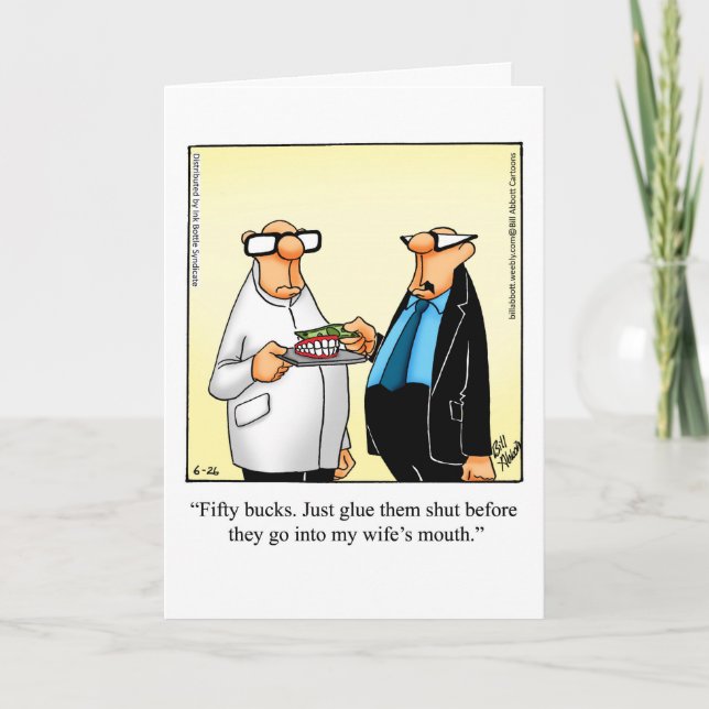 Funny Divorce Humour Greeting Card (Front)