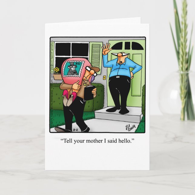 Funny Divorce Humour Greeting Card For Him (Front)