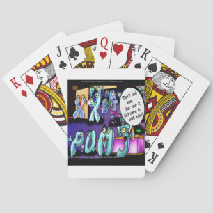 Funny Divorce My Ex & Yours Playing Cards