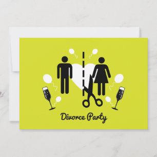 Funny Divorce Party Invitations
