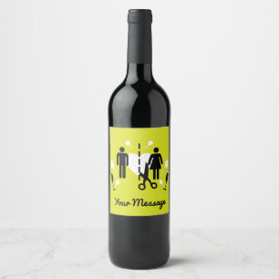 Funny Divorce Survivor Sympathy Wine Label