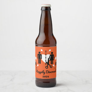Funny Divorce Sympathy Gifts Beer Bottle Label