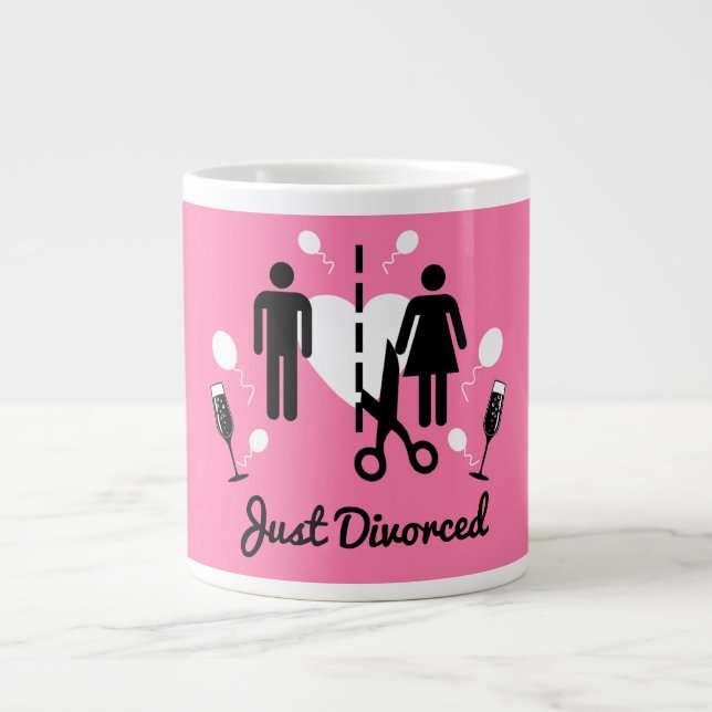 Funny Divorce Sympathy Gifts Large Coffee Mug (Front)