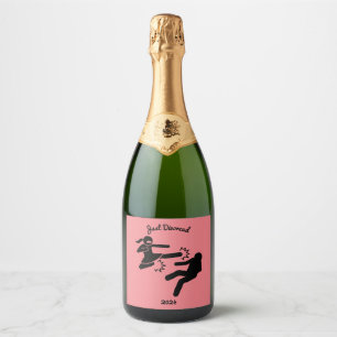 Funny Divorce Sympathy Gifts  Sparkling Wine Label