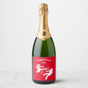 Funny Divorce Sympathy Gifts  Sparkling Wine Label