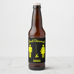 Funny Divorce Sympathy Party Beer Bottle Label