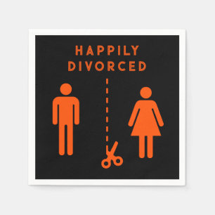 Funny Divorce Sympathy Party Napkin