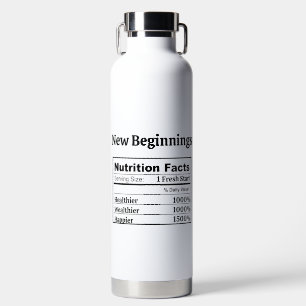 Funny Divorced AF New Beginnings Single Freedom Water Bottle