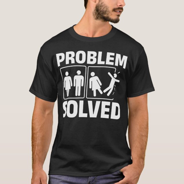 Funny Divorcee Women Men Problems T-Shirt (Front)
