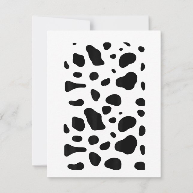 Funny Diy Dalmatian Costume Suit Halloween Kid Adu Invitation (Front)