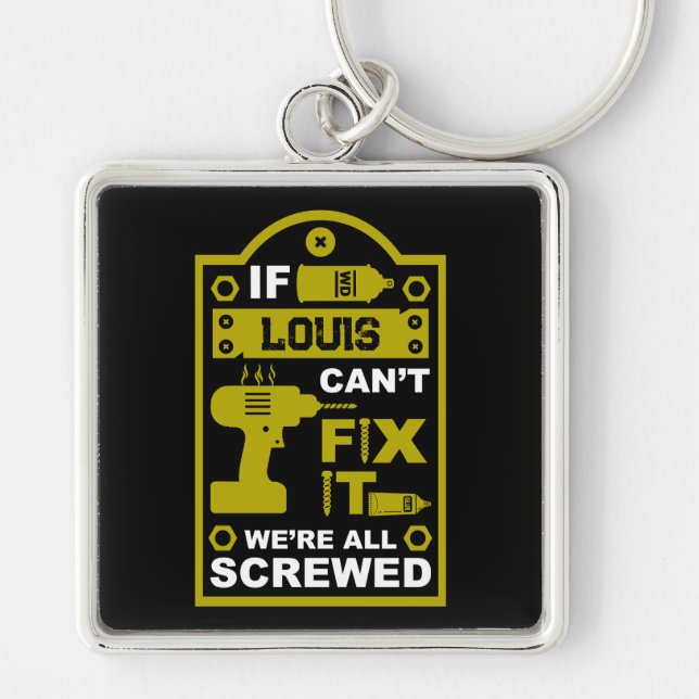 Funny DIY Fix It Repair Key Ring (Front)