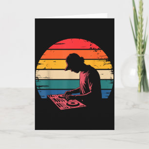 Funny Dj Art Men Women Music Producer Disc Jockey  Card