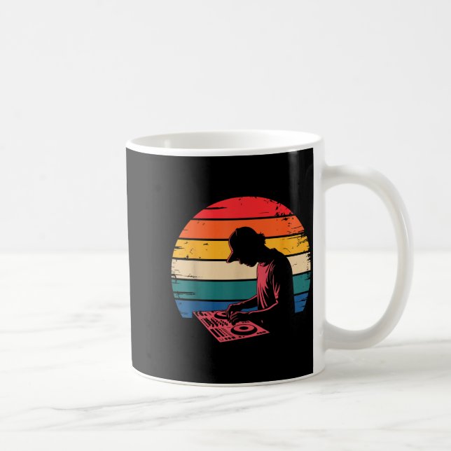 Funny Dj Art Men Women Music Producer Disc Jockey  Coffee Mug (Right)