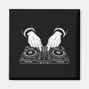 Funny Dj Art Men Women Music Producer Disc Jockey Magnet