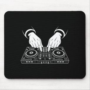 Funny Dj Art Men Women Music Producer Disc Jockey Mouse Mat