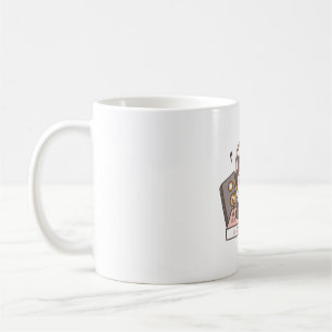 Funny DJ Scratch Cat On Turntable Coffee Mug