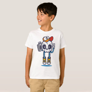 Funny Dj Skull  T-Shirt