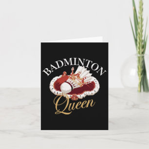 Funny Dminton Player Love Shuttle Design 10 Card