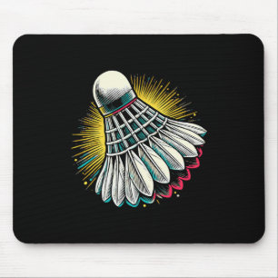 Funny Dminton Player Love Shuttle Design 22 Mouse Mat