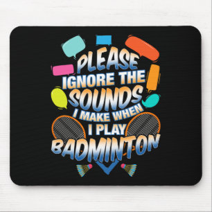 Funny Dminton Racquet Shuttle Sports Summer Ckcour Mouse Mat