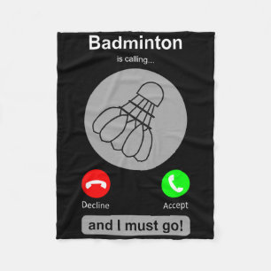 Funny Dminton Shirt Dminton Calling Quote Dminton Fleece Blanket