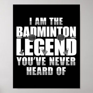 Funny Dminton Shirt Men Women Dminton Player 3 Poster