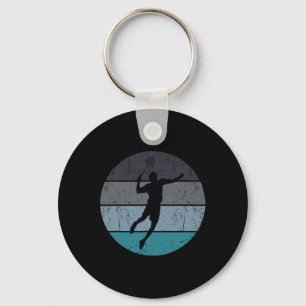 Funny Dminton Shuttle For Men Women Retro Vintage Key Ring