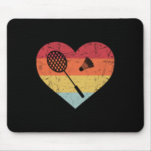 Funny Dminton Shuttle For Men Women Vintage Retro  Mouse Mat