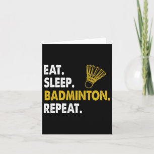 Funny Dminton Shuttle Novelty Tee Card