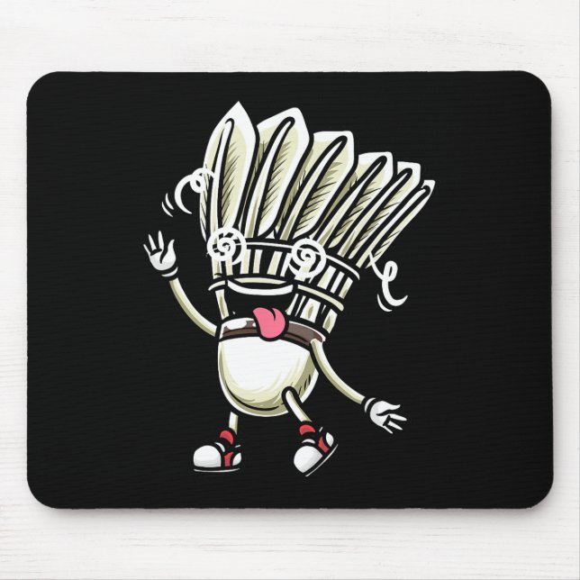 Funny Dminton Shuttle Player Design Men Women 2  Mouse Mat (Front)
