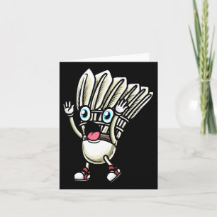 Funny Dminton Shuttle Player Design Men Women 4 Card