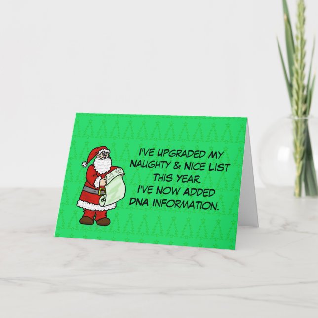 Funny DNA Christmas Card (Front)