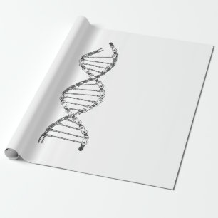 Funny DNA Cycling Bicycle Chain Mountain Bike Love Wrapping Paper