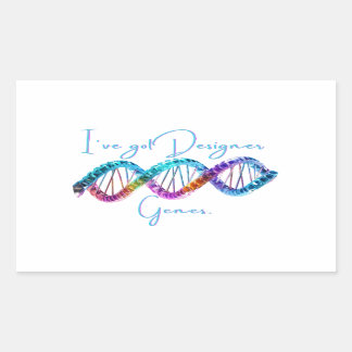 Funny DNA Helix  Rectangular Sticker