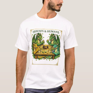 Funny DnD Houses and Humans for Gamers Dungeons T-Shirt