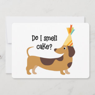 Funny Do I Smell Cake Birthday Dog Card