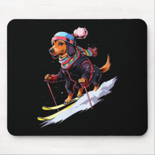 Funny Do You Even Lift Bro Gift Cute Skiing Lover Mouse Mat