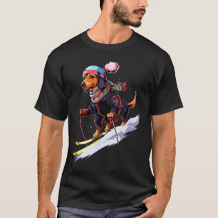 Funny Do You Even Lift Bro Gift Cute Skiing Lover  T-Shirt