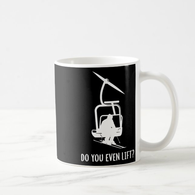 Funny Do You Even Lift Ski  Coffee Mug (Right)