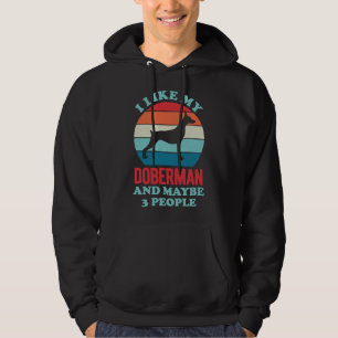 Funny Doberman  207 Hoodie