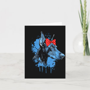 Funny doberman design for dog lovers mother's day card