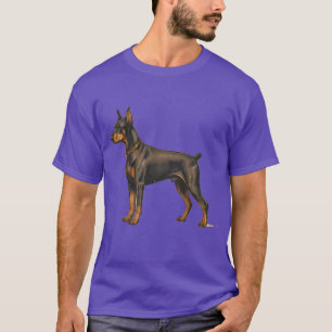 Funny Doberman Dog Bowl T-Shirt