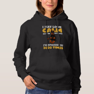 Funny Doberman Dog Pinscher I May Look Calm Hoodie